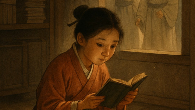 Ban Zhao — Tijdelijke artistieke Spotify-impressie. De historische illustratie uit Wanxiaotang Huazhuan kon nog niet worden geïmporteerd.